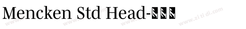 Mencken Std Head字体转换